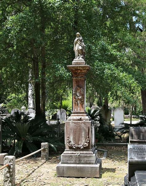 Bonaventure Cemetery Statues and Moss Covered Trees