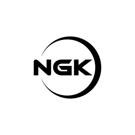 NGK letter logo design in illustration. Vector logo, calligraphy ...