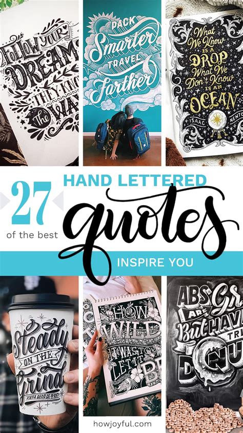 27 Of The Best Hand Lettering Quotes To Inspire You Hand Lettering Hand ...