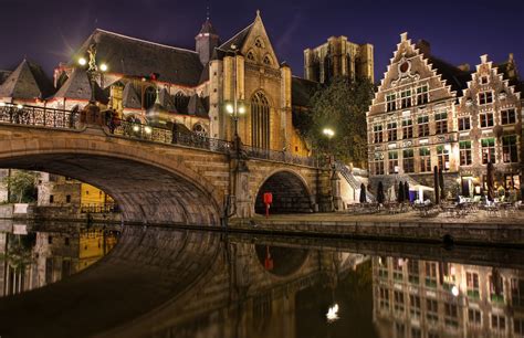 Old houses and bridge in Bruges, Belgium wallpapers and images ...