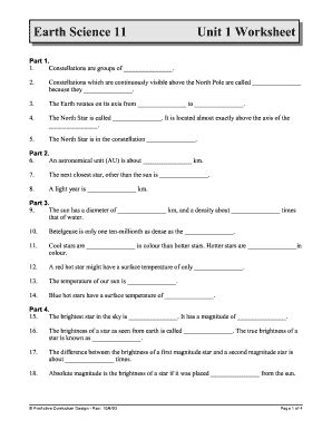 Earth Science Worksheets With Answer Key - The Earth Images Revimage.Org