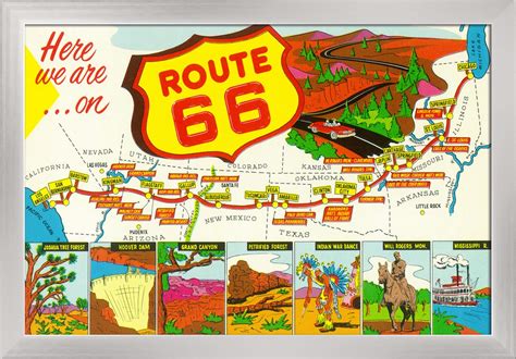 Route 66 Detailed Map