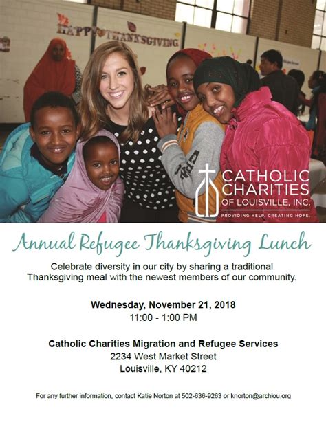 Catholic Charities Migration & Refugee Services Annual Thanksgiving ...