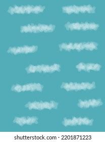 Blue Background White Clouds Stock Illustration 2201871223 | Shutterstock