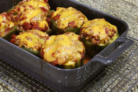 Stuffed Peppers With Ground Beef and Rice Recipe