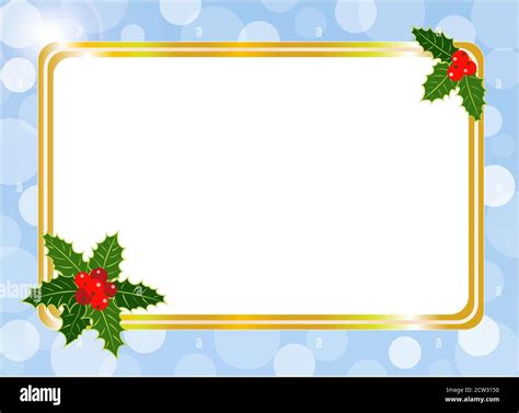 Christmas card frame design template with blank space for your text ...