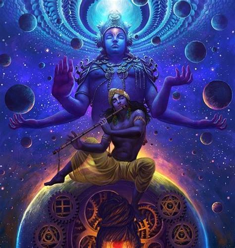 Lord Vishnu, the caretaker of this universe with his 8th avatar Lord ...