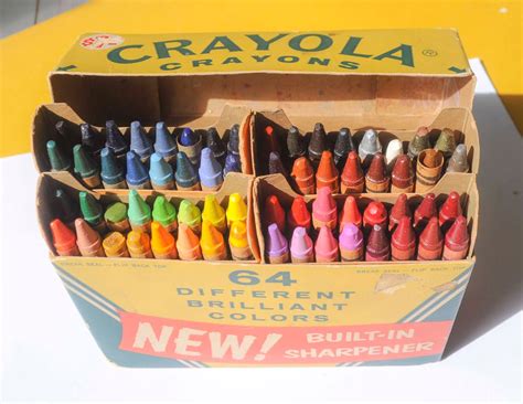 Original Boxes of 64 Crayola Crayons | Jenny's Crayon Collection