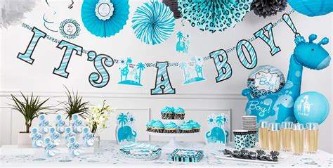 Blue Safari Baby Shower Decorations | Party City