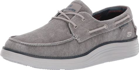 Skechers Status 2.0-lorano Moc Toe Canvas Deck Shoe Oxford in Light ...