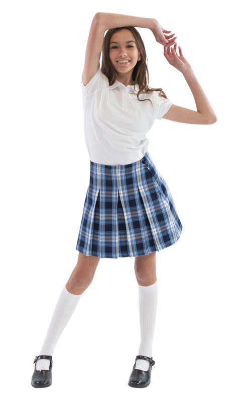 School Uniform Girls Plaid Skirt Top of The Knee – hello nella