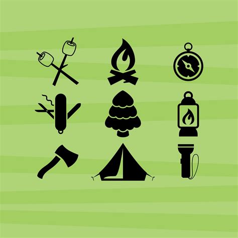 Camping Icons Free Svg Files