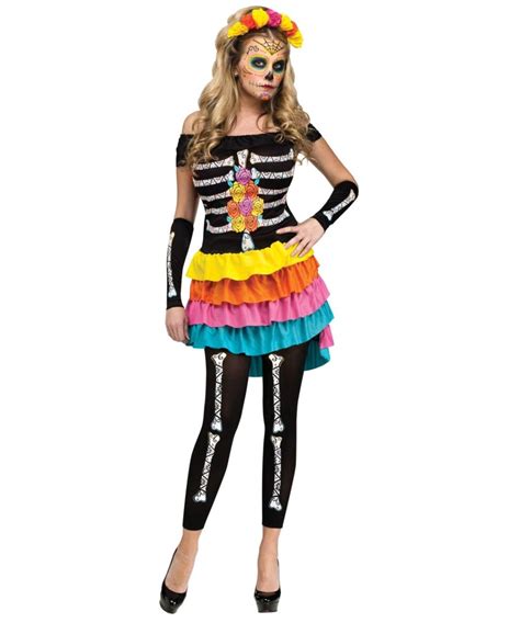 Dia De Los Muertos Honey Womens Costume - Women Costume