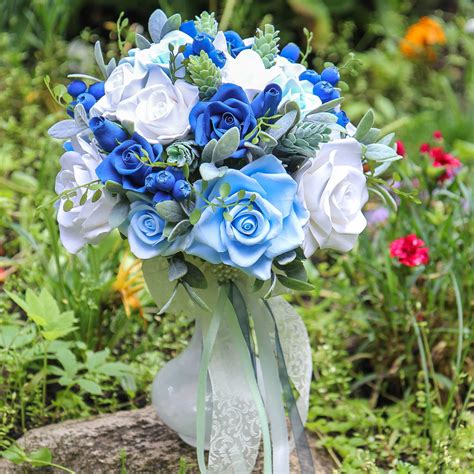 Royal Blue Rose Bouquet