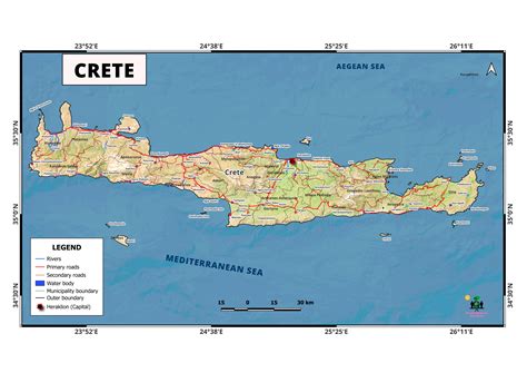 Detailed map of Crete (Updated) - Geographical Analysis