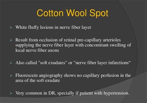 Cotton Wool Spots Symptoms - Several Cotton Wool Spots Typical Of Hiv ...