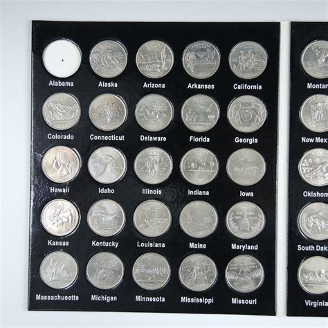 U.S. Fifty States Quarter Coin Collection with Binders | EBTH