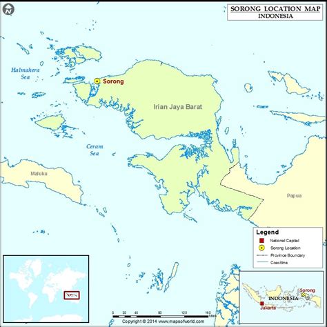 Where is Sorong | Location of Sorong in Indonesia Map