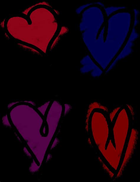 Download Colorful Hand Drawn Hearts | Wallpapers.com