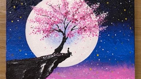 Cherry Blossom Tree Silhouette Painting Select any of these japanese ...