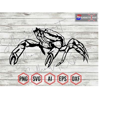 Crab svg, Crab Silhouette, Crab cameo, Seafood svg - Clipart - Inspire ...