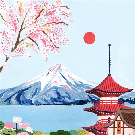 Japan Travel Poster Mount Fuji Print Kyoto Print Japanese - Etsy