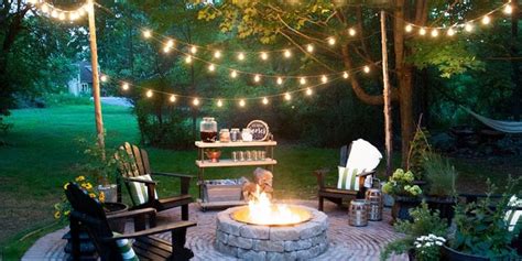 24 Backyard Lighting Ideas - How to Hang Outdoor String Lights