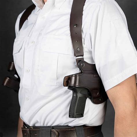 Glock 19 Shoulder Holster Model X400 - Kirkpatrick Leather Holsters