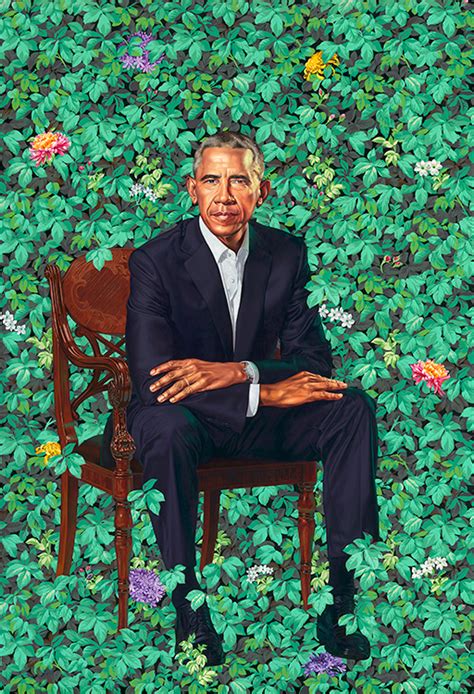 Former President Barack Obama by Artist Kehinde Wiley | National ...