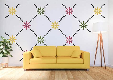 Large Flower Stencils, Floral Stencils for Wall Painting