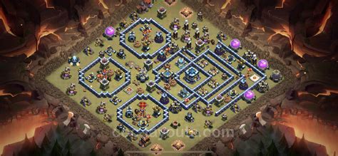 Best Anti 3 Stars War Base TH13 with Link, Anti Everything - Town Hall ...