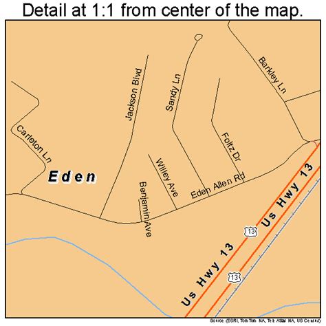 Eden Maryland Street Map 2424850