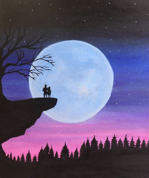 Moonlight Painting by Abinaya N | Saatchi Art