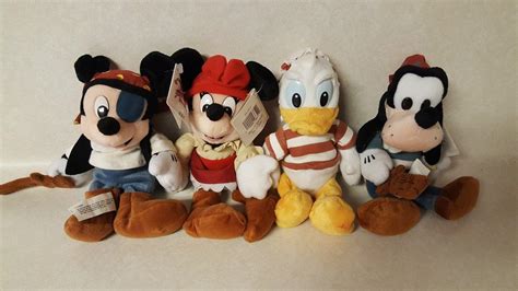 PIRATE GOOFY DONALD MINNIE AND MICKEY PLUSH NEW ORLEANS SQUARE ...