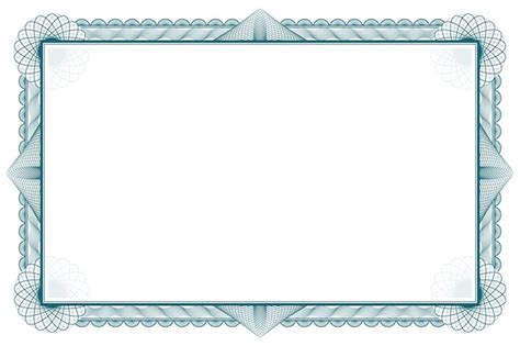 Free Blank Certificate Border Templates