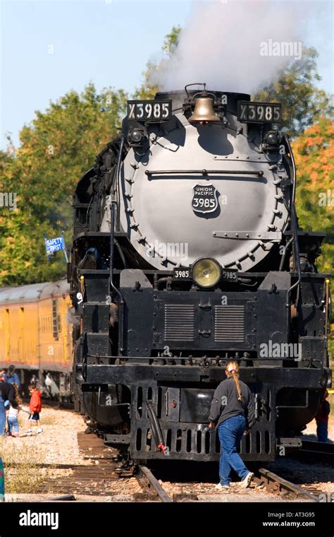 Historic Challenger locomotive steam engine during September 2005 visit ...