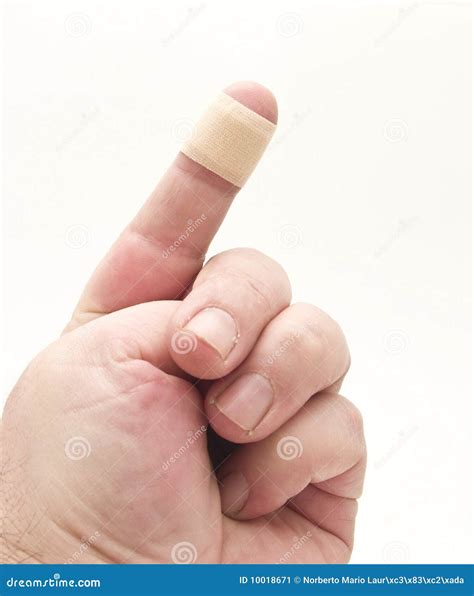 Finger Bandage Stock Image - Image: 10018671