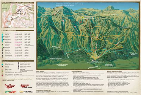 Jackson Hole Summer Mountain Biking-Hiking map - Teton Village WY • mappery