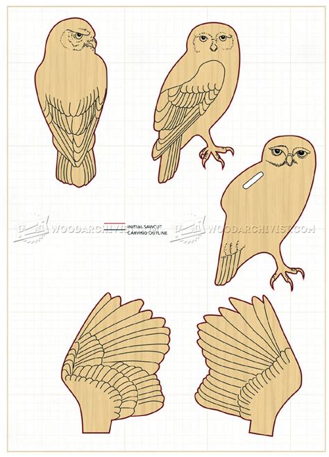 Carving Owl - Wood Carving Patterns • WoodArchivist