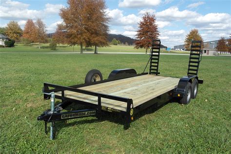 Flatbed Car Hauler Trailer (Stand Up Ramps) - Gatormade Trailers