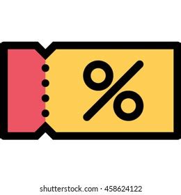 Coupon Outline Icon Stock Vector (Royalty Free) 458624122 | Shutterstock