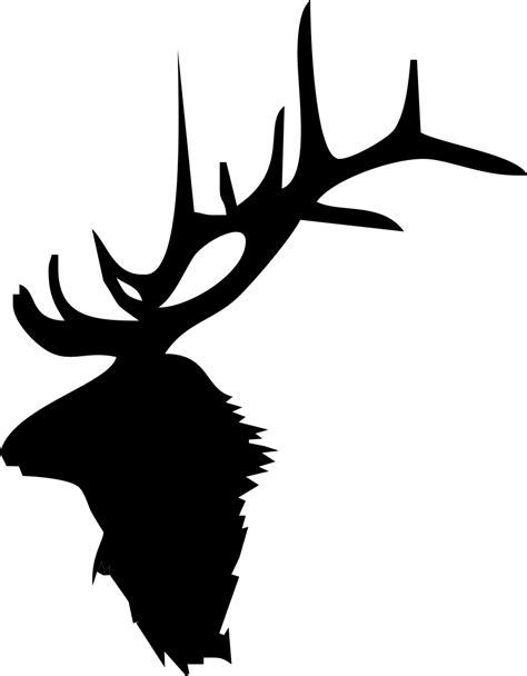 Antler clipart silhouette, Antler silhouette Transparent FREE for ...