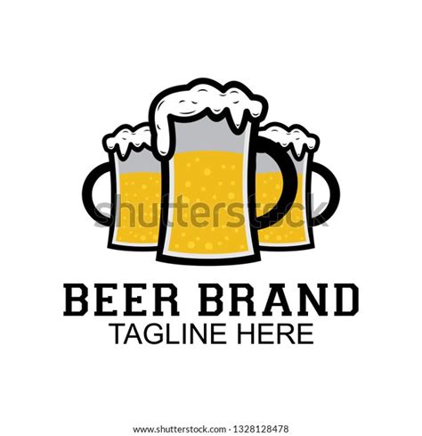 Beer Glass Emblem Logo Design Inspiration Stock Vector (Royalty Free ...