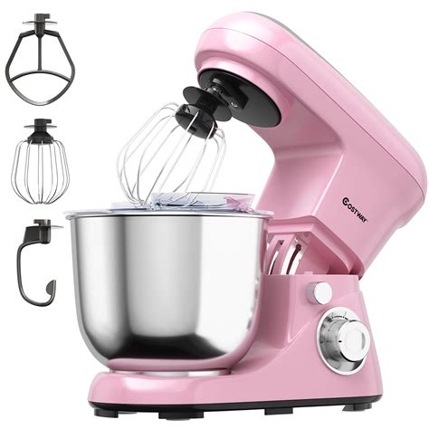 Costway 5.3 Qt Stand Mixer Kitchen Food Mixer 6 Speed w/ Dough Hook ...