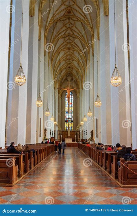 Interior of Frauenkirche or Cathedral of Our Dear Lady in Munich ...