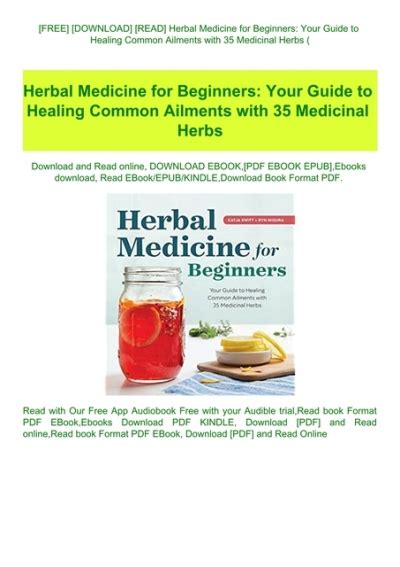 [FREE] [DOWNLOAD] [READ] Herbal Medicine for Beginners Your Guide to ...