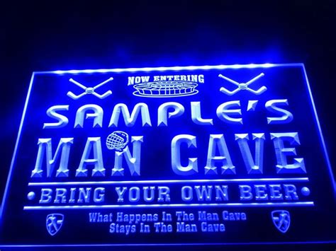 personalized neon man cave signs