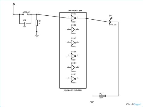 Not Gate Schematic Diagram