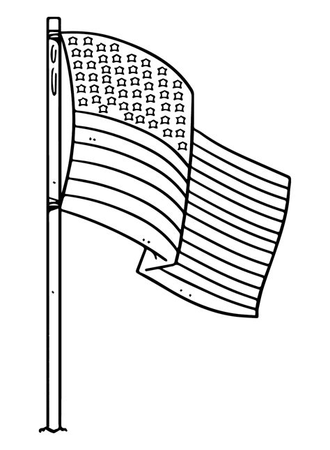 Print American Flag Coloring Page - Free Printable Coloring Pages