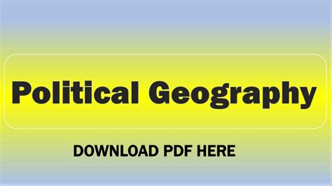 Political Geography - geographygk.in